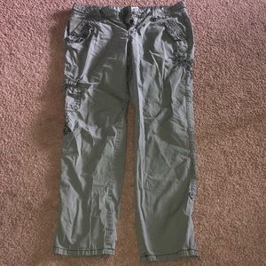 Navy green jogger pants